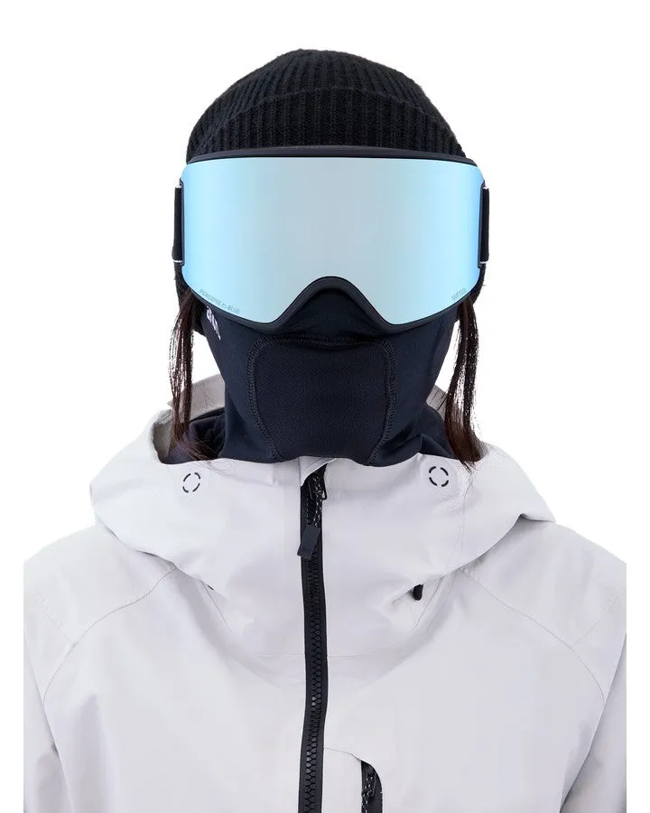 Anon Women's M3 Snow Goggles   Bonus Lens   Mfi® Face Mask - Black/Perceive Variable Blue Lens