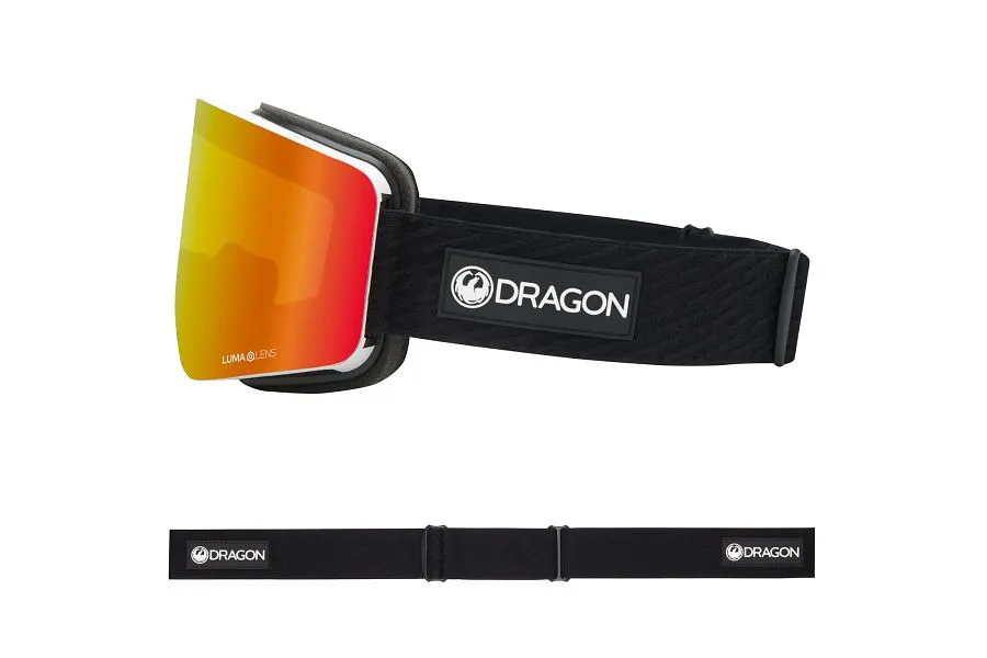 Dragon R1 OTG Snow Goggles Low Bridge 2024 Icon Red/ Lumalens Red Ion   Lumalens Light Rose