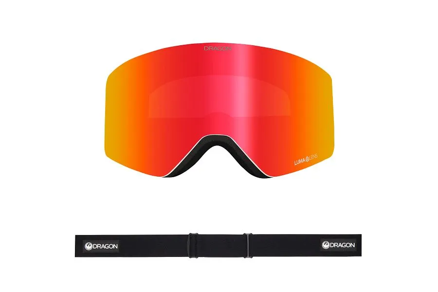 Dragon R1 OTG Snow Goggles Low Bridge 2024 Icon Red/ Lumalens Red Ion   Lumalens Light Rose